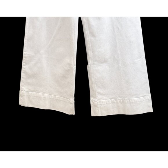 J. Crew Women's Five Pocket Wide Leg Trouser White Size 29 NWT - Picture 4 of 6